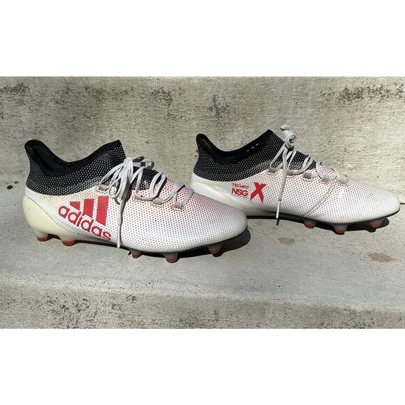 Adidas X 17.1 FG CP9161 Red White Cleats Football Soccer Mens Size 9.5 US main image 3